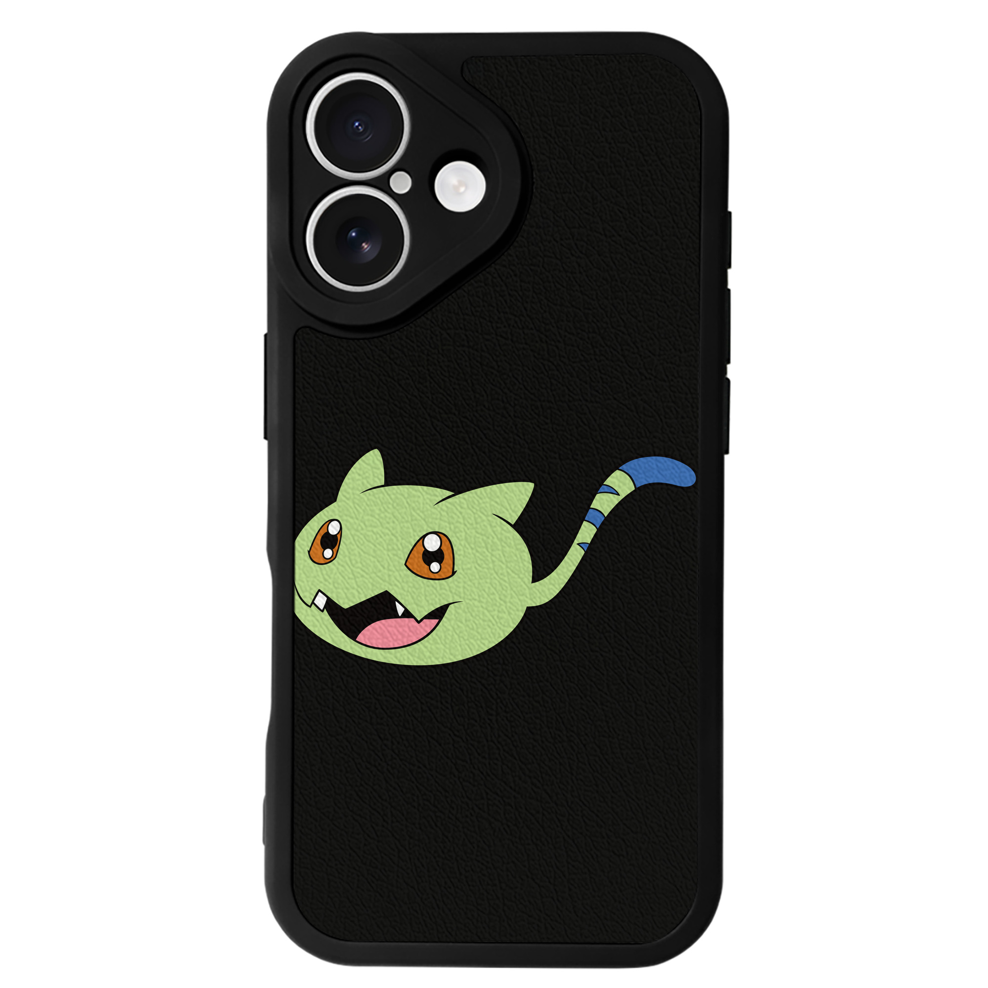 （画像用） Digimon デジタルモンスター/デジモン 【iPhone 16シリーズ対応】シリコンスマホケース（レザー調） 材質：シリコン